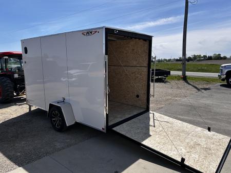 New 2026 H&H Trailers 6X12 6'6" INTERIOR RAMP DOOR Cargo / Enclosed Trailer