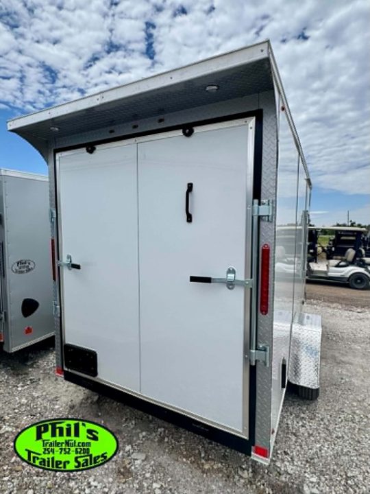 New 2026 6X12 ENCLOSED TRAILER Cargo / Enclosed Trailer REAR WING & SCREWLESS .080 EXTERIOR!