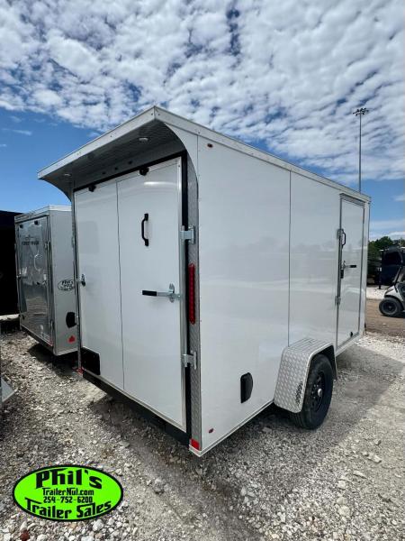 New 2026 6X12 ENCLOSED TRAILER Cargo / Enclosed Trailer REAR WING & SCREWLESS .080 EXTERIOR!