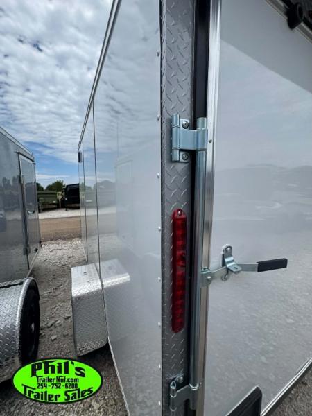 New 2026 6X12 ENCLOSED TRAILER Cargo / Enclosed Trailer REAR WING & SCREWLESS .080 EXTERIOR!