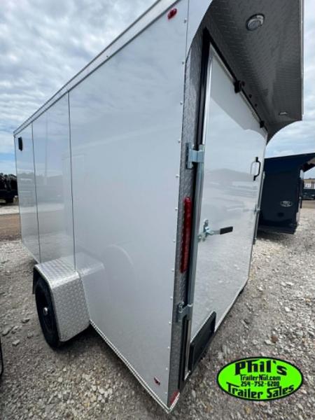 New 2026 6X12 ENCLOSED TRAILER Cargo / Enclosed Trailer REAR WING & SCREWLESS .080 EXTERIOR!