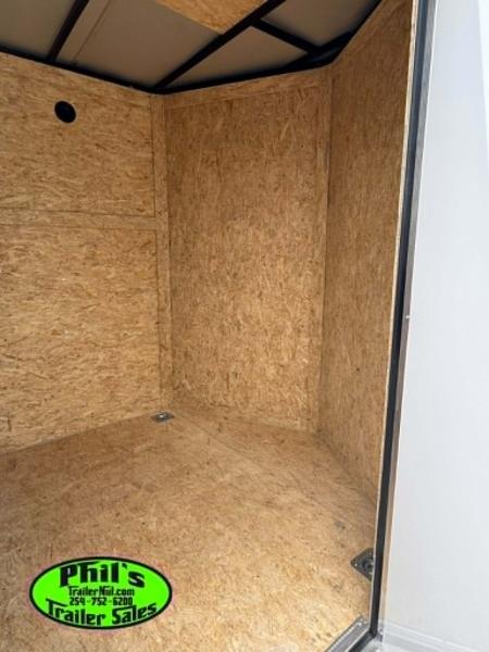 New 2026 6X12 ENCLOSED TRAILER Cargo / Enclosed Trailer REAR WING & SCREWLESS .080 EXTERIOR!