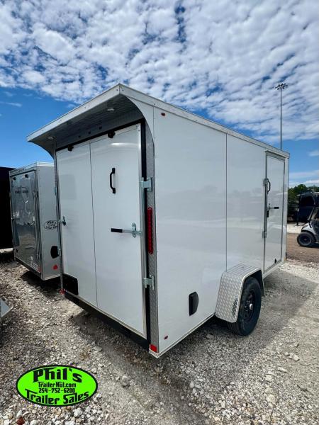 New 2026 6X12 ENCLOSED TRAILER Cargo / Enclosed Trailer REAR WING & SCREWLESS .080 EXTERIOR!