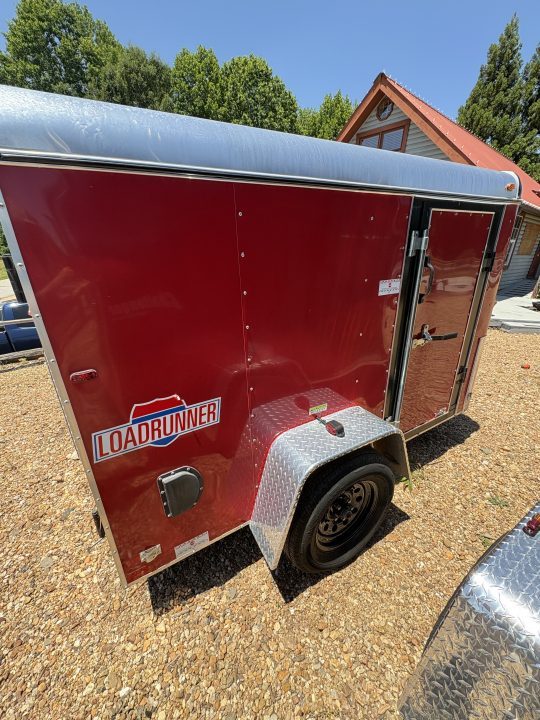 Used 2021 Interstate Cargo 5x8 Single Axle Enclosed Trailer w/Rear Ramp Cargo / Enclosed Trailer