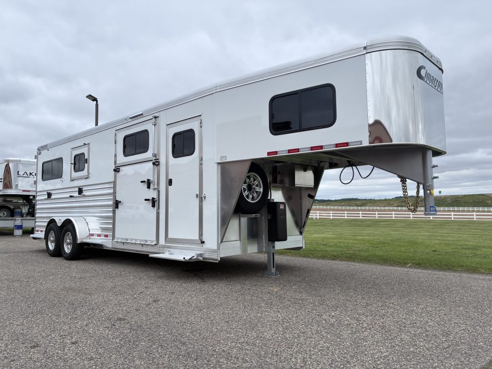 New 2027 Cimarron Trailers 2 + 1 Horse Trailer