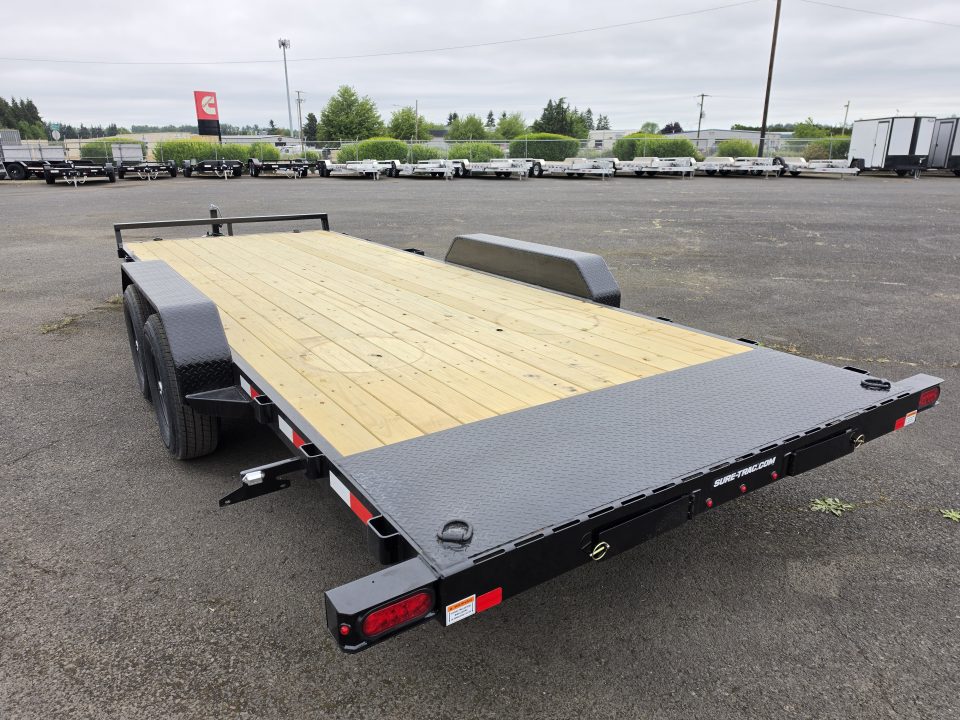 New 2026 Sure-Trac 7x20 Treated Wood Deck Car Hauler 10K GVWR