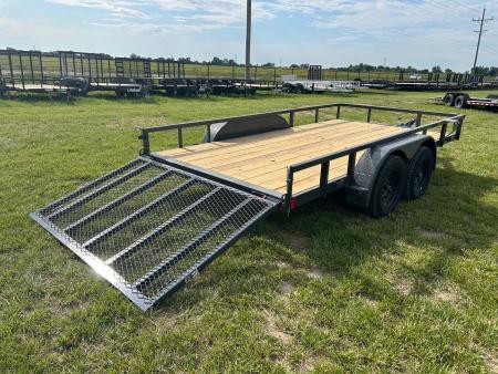 New 2026 Lamar 83x14 Tandem 7K Utility w/ 4' Ramp Gate