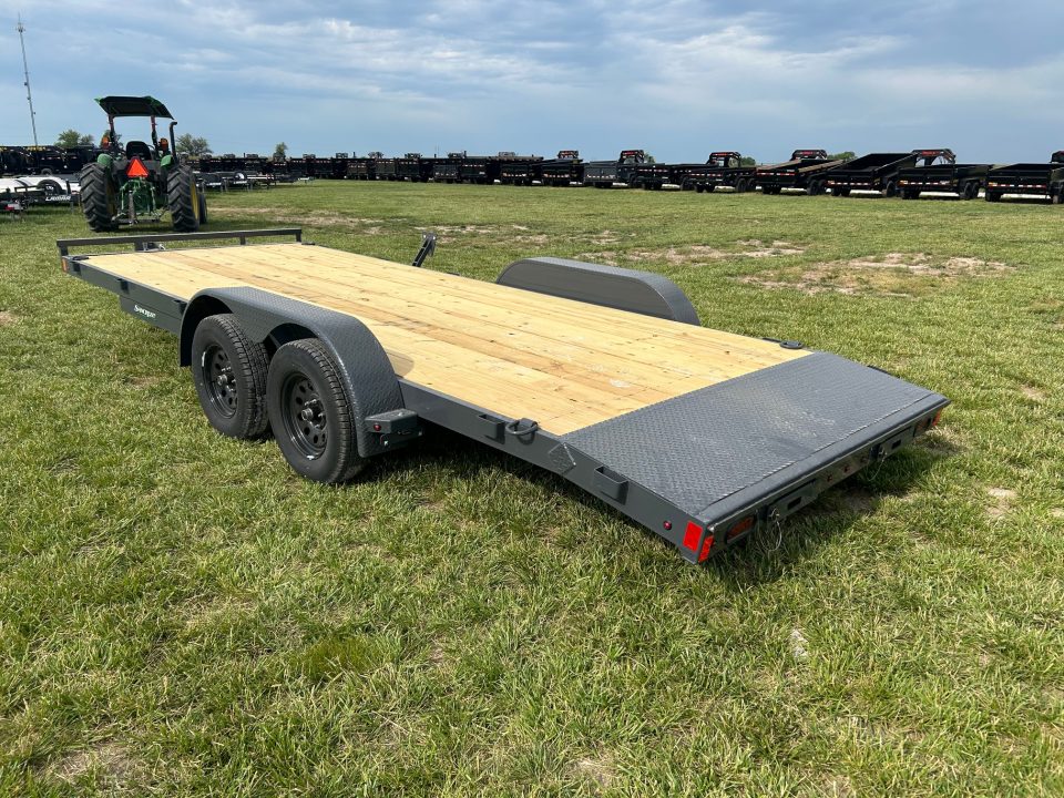 New 2026 Lamar 83x20 Tandem 7K Carhauler w/ 2' Dove & Slide In Ramps