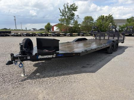 Used 2025 DIAMOND C TRAILERS GTF206L22X102 (102  x 22') 9.9K Max Width Car Hauler w/ 8K Winch Package