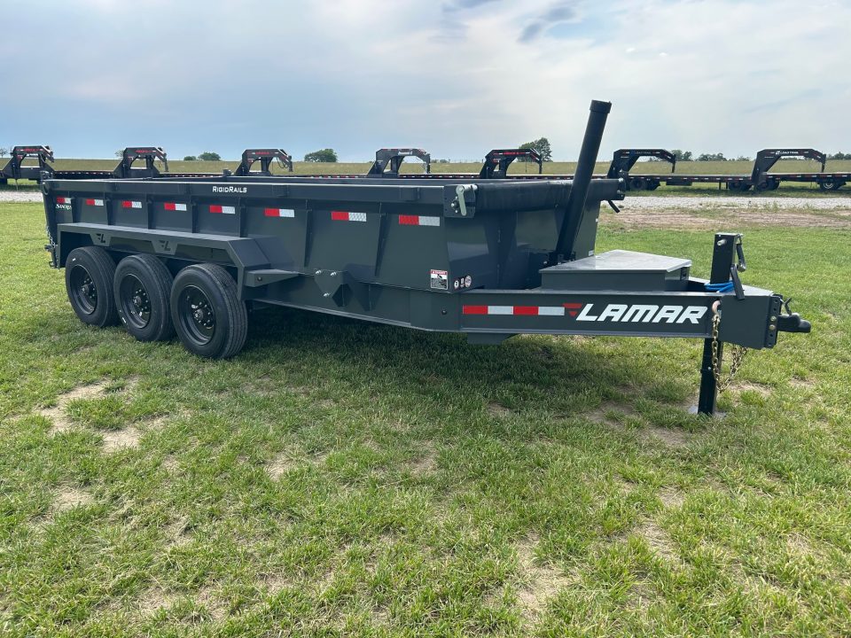 New 2026 Lamar 83x16 Triple 21K Telescopic Dump w/ 2' Sides, 7 Gauge Floor & 17.5" 16 Ply Tires