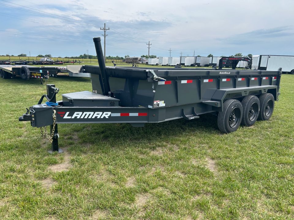 New 2026 Lamar 83x16 Triple 21K Telescopic Dump w/ 2' Sides, 7 Gauge Floor & 17.5" 16 Ply Tires