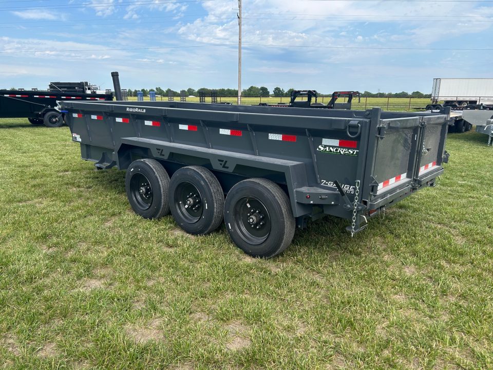 New 2026 Lamar 83x16 Triple 21K Telescopic Dump w/ 2' Sides, 7 Gauge Floor & 17.5" 16 Ply Tires