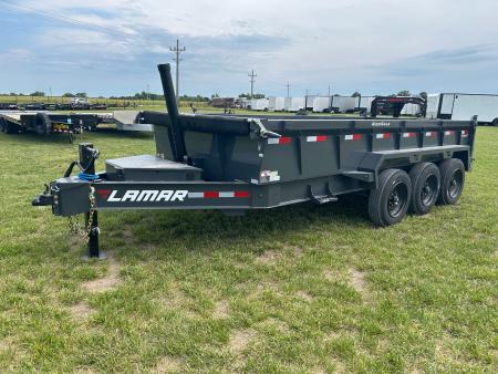 New 2026 Lamar 83x16 Triple 21K Telescopic Dump w/ 2' Sides, 7 Gauge Floor & 17.5" 16 Ply Tires