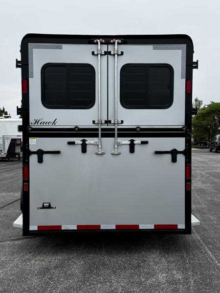 New 2026 Hawk Elite 2 + 1 Gooseneck Horse Trailer w/ Side Unload