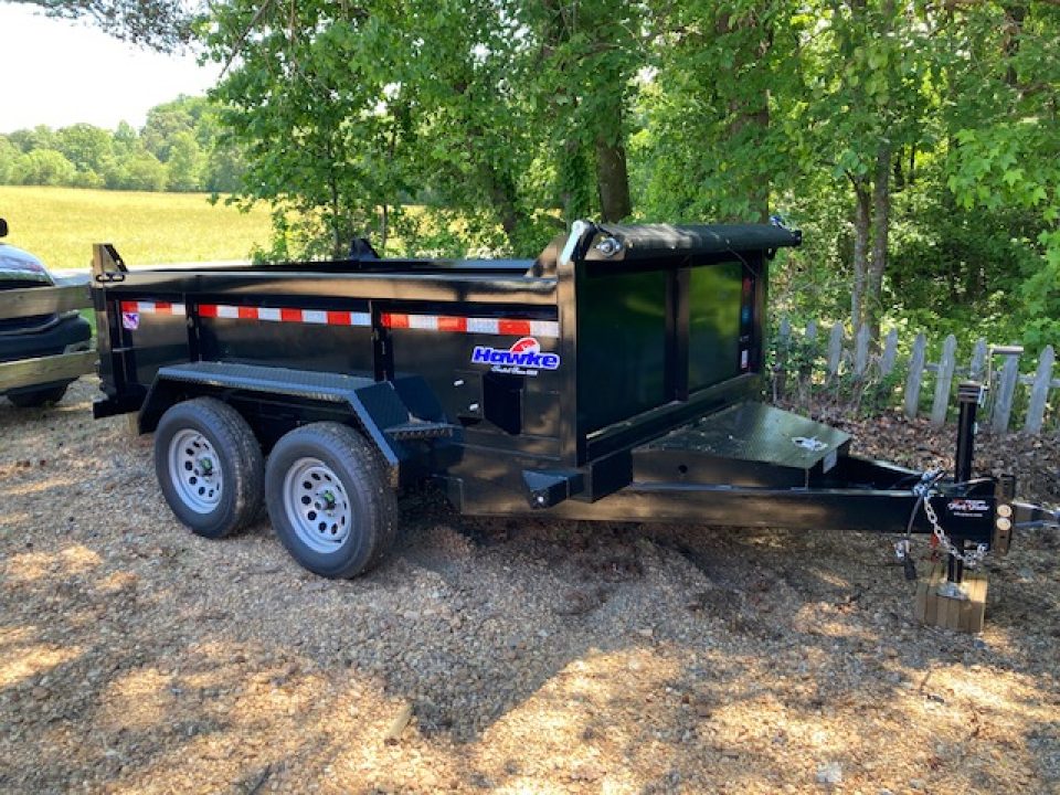 New 2026 Hawke 6X10 Low Profile 7K Dump Trailer
