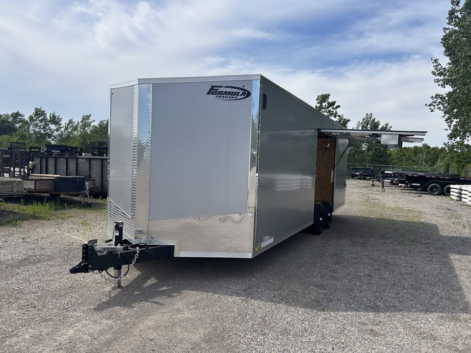 New 2026 Formula Trailers 24 FT ENCLOSED CAR HAULER W/ ESCAPE DOOR 7 FT INT HT TORSION AXLES