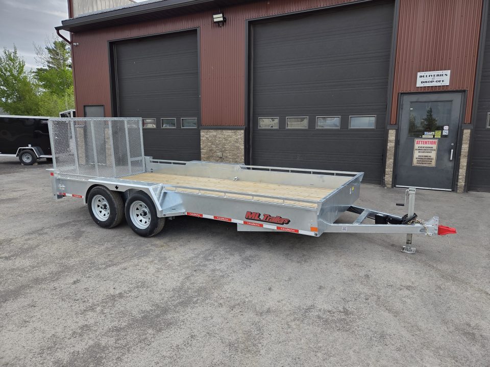 New 2026 Galvanized 7'x16' TA-3500 Landscape Trailer