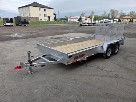 New 2026 Galvanized 7'x16' TA-3500 Landscape Trailer