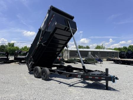 New 2026 PJ Trailers 7X16 (4FT WALL) 6 STAGE TELESCOPIC DUMP TRAILER 17600 GVWR Dump Trailer