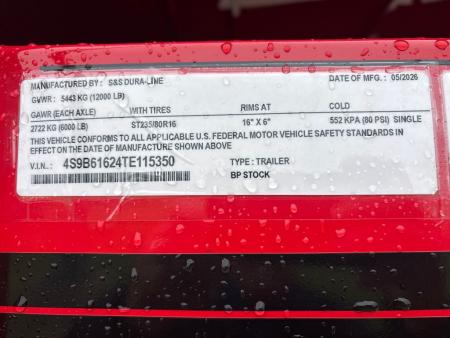 New 2026 S & S Dura Line STK6X16BP Stock / Stock Combo Trailer
