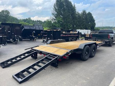 New 7 x 18 (16+2) Sure-Trac Equipment Trailer 14k