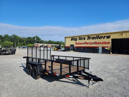 New 2026 Down 2 Earth Trailers 6x12 w/ Tandem Axle, 24  Expanded Metal Sides Gate Utility Trailer