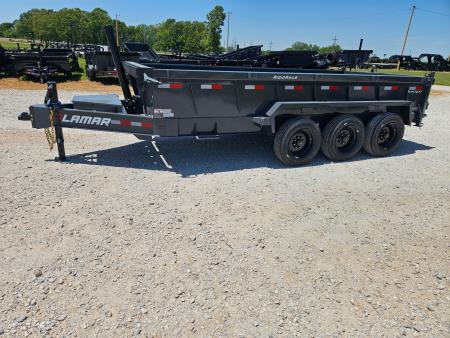New 2026 Lamar 83X16 TRIPLE 21K TELESCOPIC DUMP W/24" SIDES 7 GAUGE FLOOR & 17.5" WHEELS/TIRES
