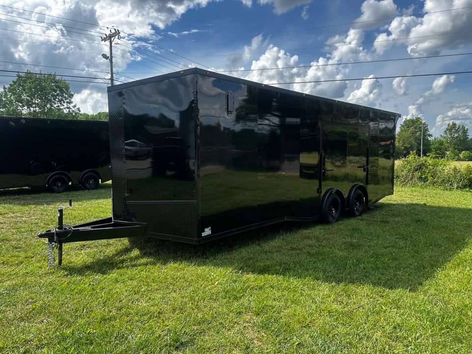 New 2026 Luxe 8.5x24 Race Trailer - Finished Interior- 5200LB Torsion - Full Escape Door-Removable Fender