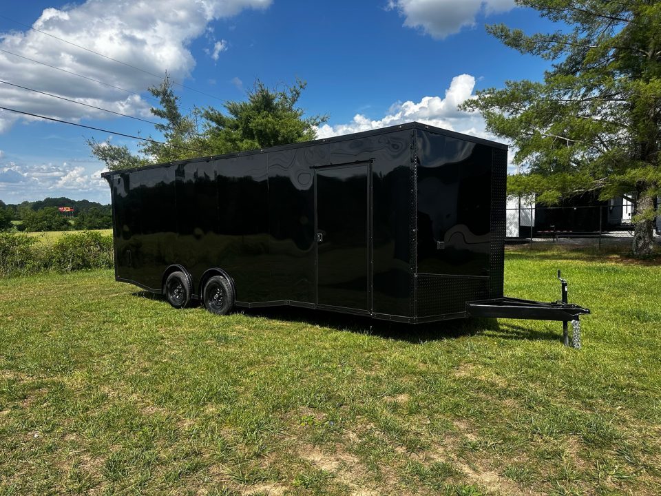 New 2026 Luxe 8.5x24 Race Trailer - Finished Interior- 5200LB Torsion - Full Escape Door-Removable Fender