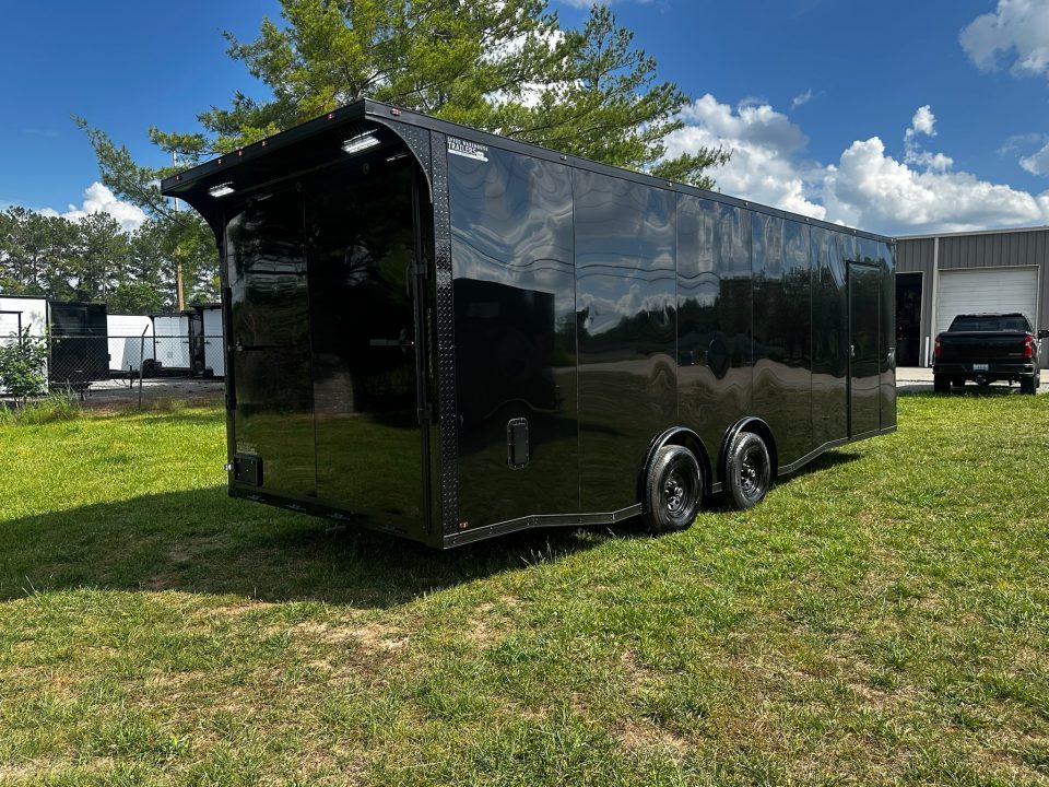 New 2026 Luxe 8.5x24 Race Trailer - Finished Interior- 5200LB Torsion - Full Escape Door-Removable Fender