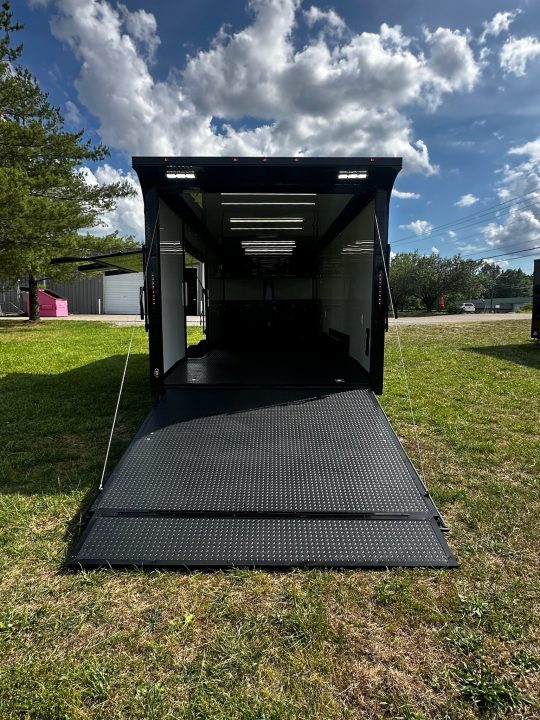 New 2026 Luxe 8.5x24 Race Trailer - Finished Interior- 5200LB Torsion - Full Escape Door-Removable Fender