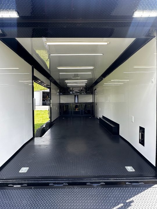 New 2026 Luxe 8.5x24 Race Trailer - Finished Interior- 5200LB Torsion - Full Escape Door-Removable Fender