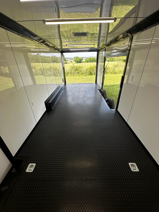New 2026 Luxe 8.5x24 Race Trailer - Finished Interior- 5200LB Torsion - Full Escape Door-Removable Fender