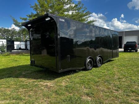 New 2026 Luxe 8.5x24 Race Trailer - Finished Interior- 5200LB Torsion - Full Escape Door-Removable Fender