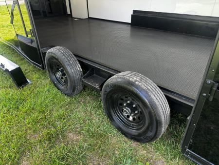 New 2026 Luxe 8.5x24 Race Trailer - Finished Interior- 5200LB Torsion - Full Escape Door-Removable Fender
