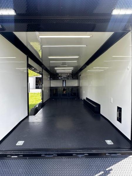 New 2026 Luxe 8.5x24 Race Trailer - Finished Interior- 5200LB Torsion - Full Escape Door-Removable Fender