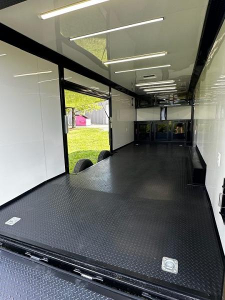 New 2026 Luxe 8.5x24 Race Trailer - Finished Interior- 5200LB Torsion - Full Escape Door-Removable Fender