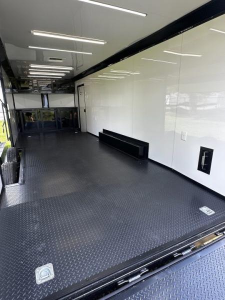 New 2026 Luxe 8.5x24 Race Trailer - Finished Interior- 5200LB Torsion - Full Escape Door-Removable Fender
