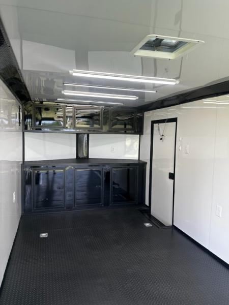 New 2026 Luxe 8.5x24 Race Trailer - Finished Interior- 5200LB Torsion - Full Escape Door-Removable Fender