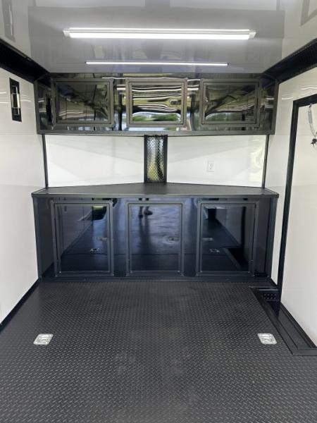 New 2026 Luxe 8.5x24 Race Trailer - Finished Interior- 5200LB Torsion - Full Escape Door-Removable Fender