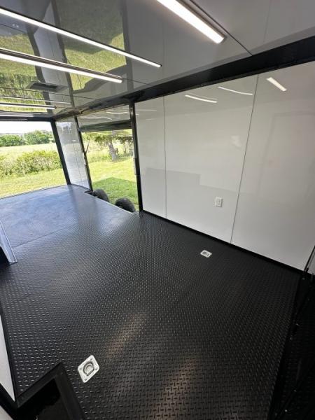 New 2026 Luxe 8.5x24 Race Trailer - Finished Interior- 5200LB Torsion - Full Escape Door-Removable Fender