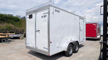 New 2026 Car Mate 7x16 HD Contractor Trailer w/ Rear Barn Doors (9990#)