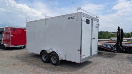New 2026 Car Mate 7x16 HD Contractor Trailer w/ Rear Barn Doors (9990#)