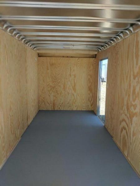 New 2026 Car Mate 6x14 HD Custom Cargo Trailer w/ Barn Doors & Ladder Racks