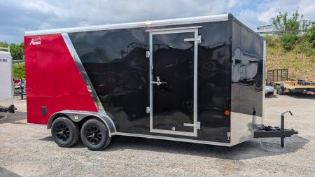 New 2026 Car Mate 7x16 HD Avalanche V-Nose Cargo w/ Ramp Door (84  INSIDE)