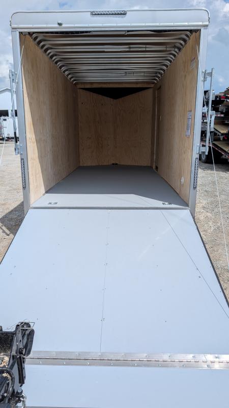 New 2026 Car Mate 7x16 HD Avalanche V-Nose Cargo w/ Ramp Door (84" INSIDE)