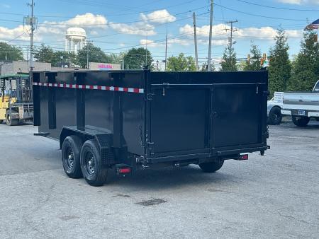 New 2024 Gorilla Trailers 7' x 16' High Side Telescopic 14K Dump Trailer