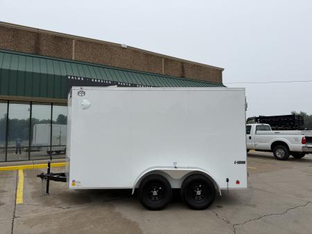 New #097258 2027 FOREST RIVER TA2 6 X 12 TANDEM AXLE 7K ENCLOSED W/ REAR DOUBLE DOORS