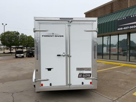 New #097258 2027 FOREST RIVER TA2 6 X 12 TANDEM AXLE 7K ENCLOSED W/ REAR DOUBLE DOORS
