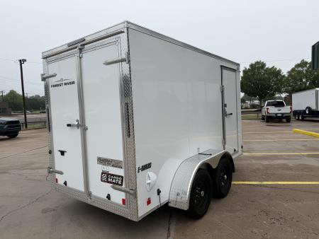 New #097258 2027 FOREST RIVER TA2 6 X 12 TANDEM AXLE 7K ENCLOSED W/ REAR DOUBLE DOORS